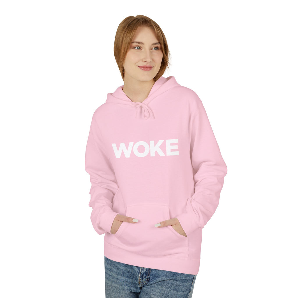 WOKE Hoodie — "WOKE and Weaponized with facts and empathy." Graphic Pullover