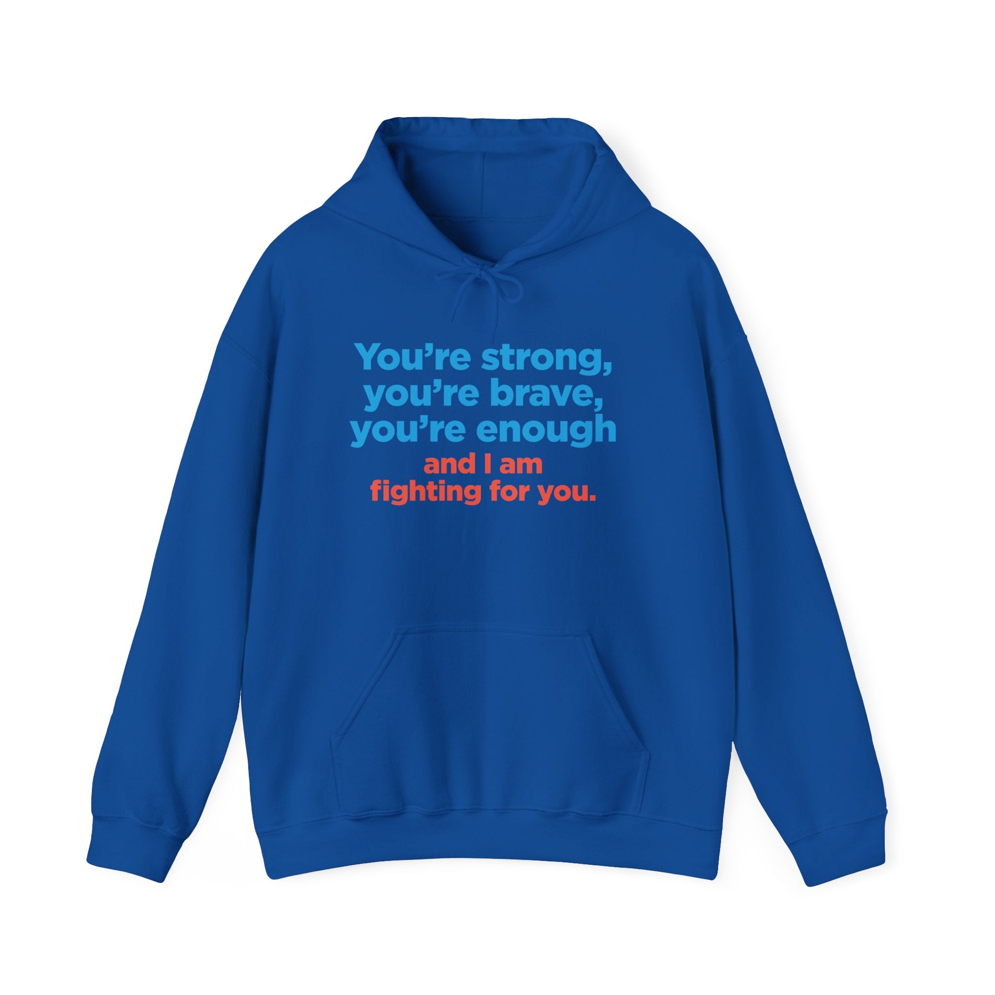 Encouragement Hoodie - "You're strong, you're brave, you're enough" Support Sweatshirt (other colors coming)