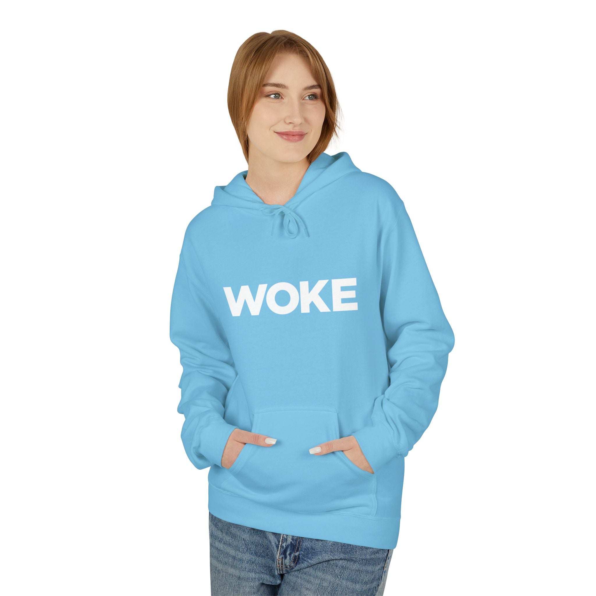 WOKE Hoodie — "WOKE and Weaponized with facts and empathy." Graphic Pullover