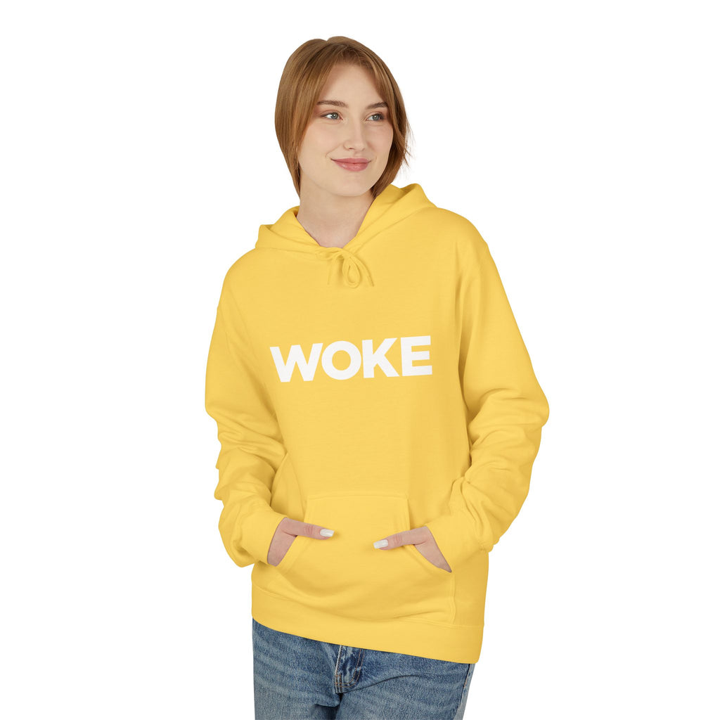 WOKE Hoodie — "WOKE and Weaponized with facts and empathy." Graphic Pullover