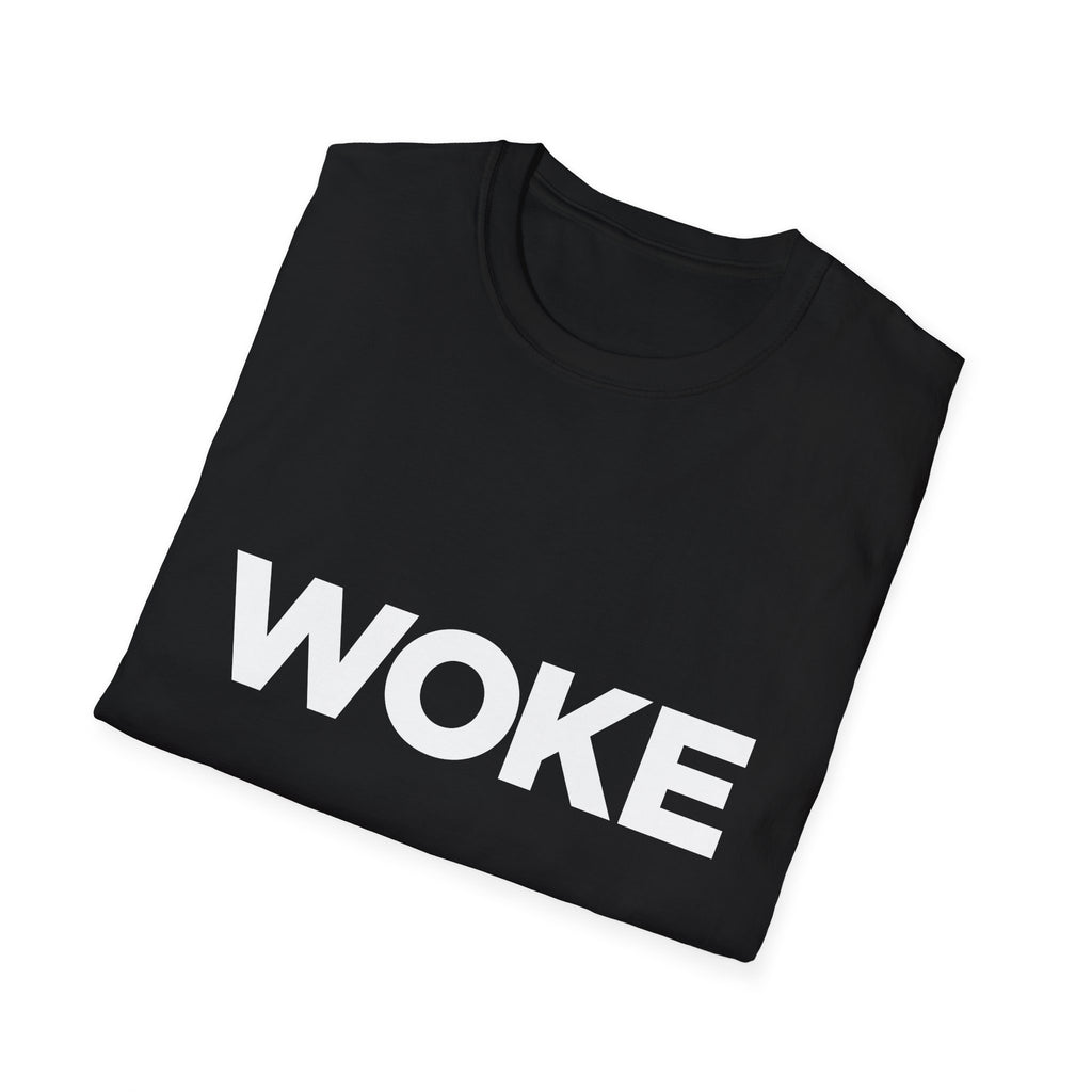 WOKE Graphic T-Shirt — "WOKE and Weaponized with facts and empathy." Back-Print Social Justice Tee