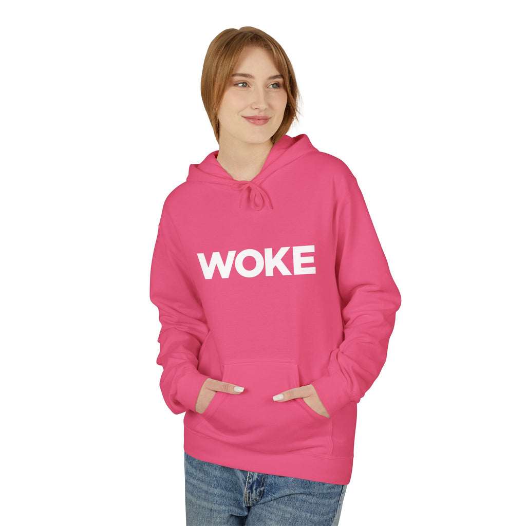 WOKE Hoodie — "WOKE and Weaponized with facts and empathy." Graphic Pullover