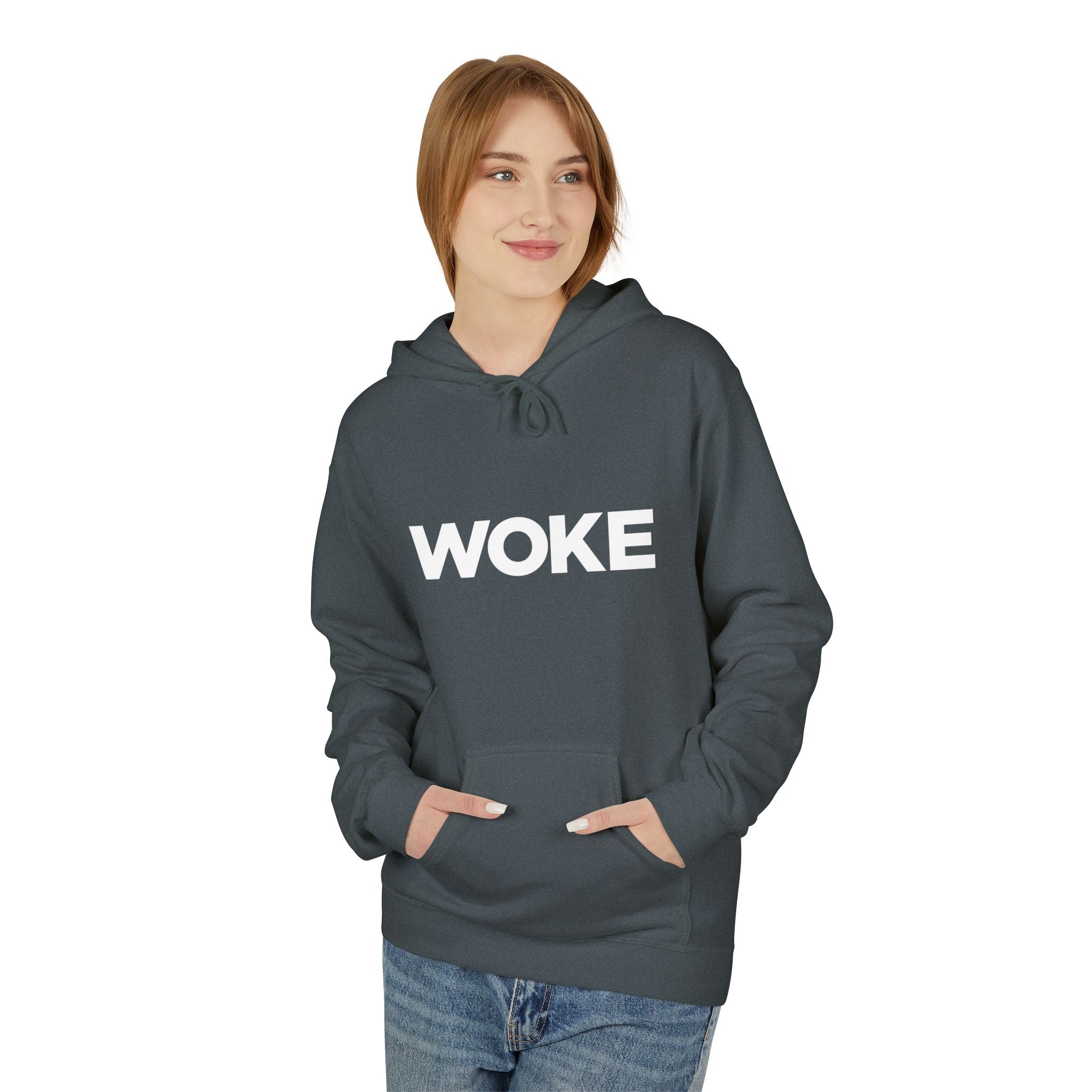 WOKE Hoodie — "WOKE and Weaponized with facts and empathy." Graphic Pullover