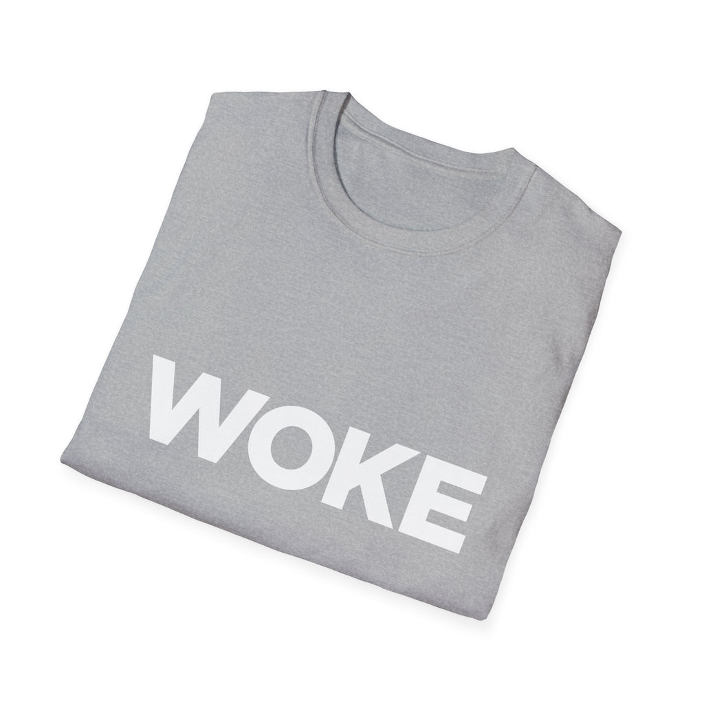 WOKE Graphic T-Shirt — "WOKE and Weaponized with facts and empathy." Back-Print Social Justice Tee