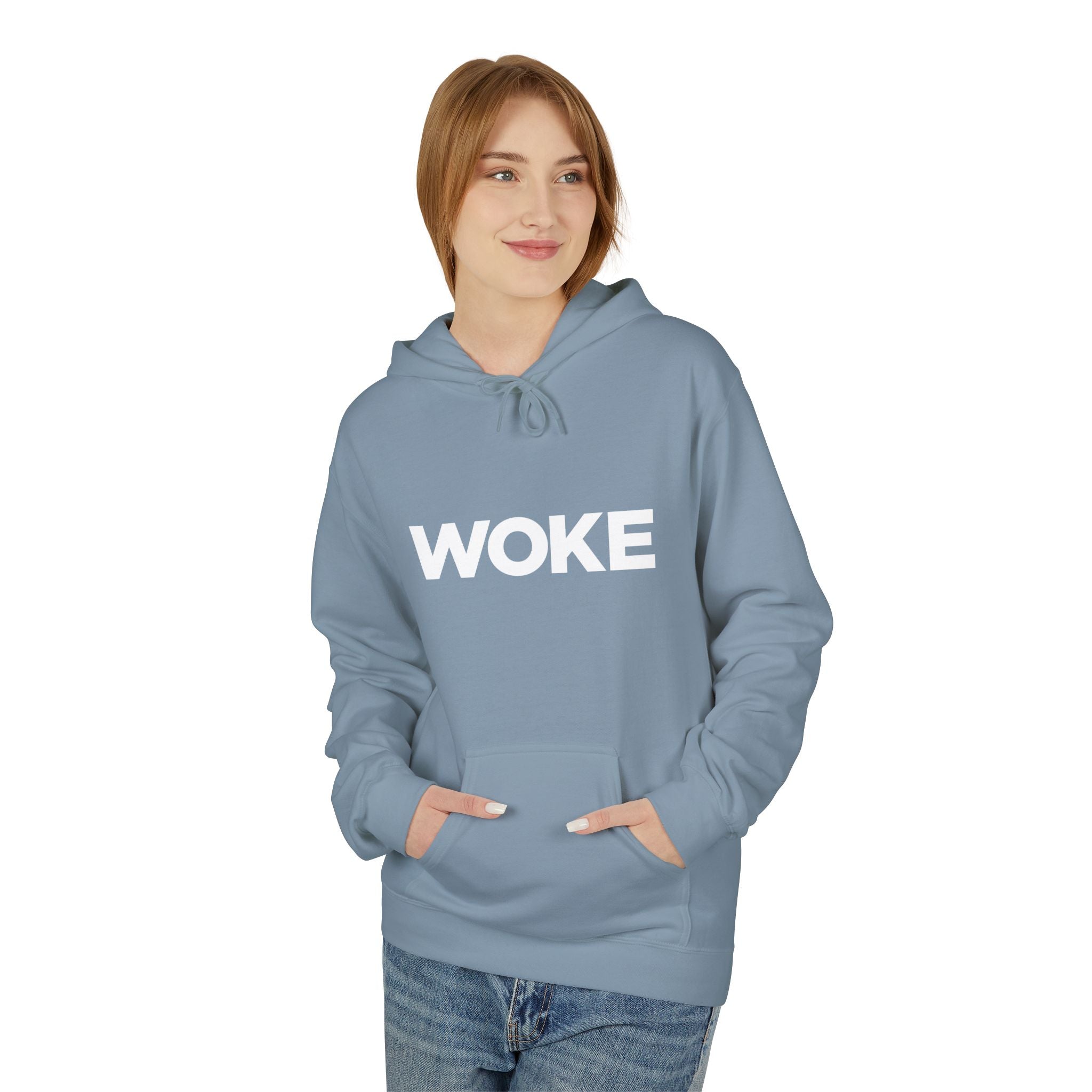 WOKE Hoodie — "WOKE and Weaponized with facts and empathy." Graphic Pullover