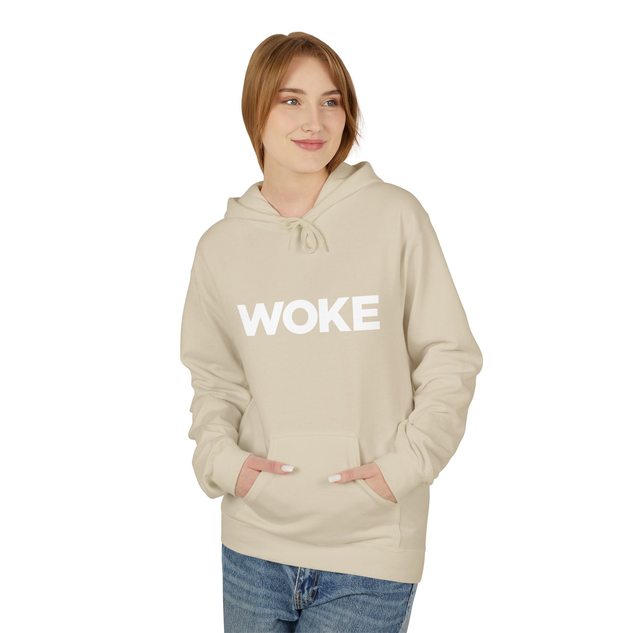 WOKE Hoodie — "WOKE and Weaponized with facts and empathy." Graphic Pullover